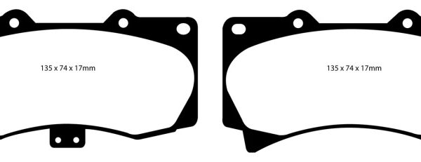 EBC 05-07 Hummer H3 3.5 Yellowstuff Front Brake Pads