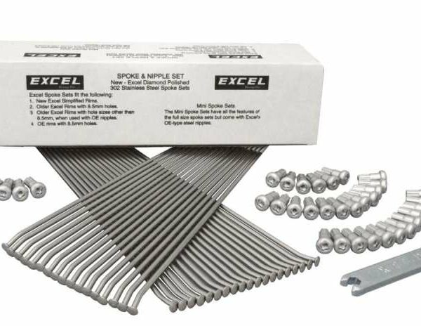 Excel Rear Spoke/Nipple Set - 10 Gauge / 28Qty - Silver