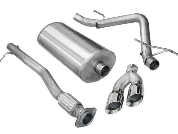 Corsa 2011-2013 Chevrolet Silverado Crew Cab/Short Bed 1500 6.2L V8 Polished Sport Cat-Back Exhaust