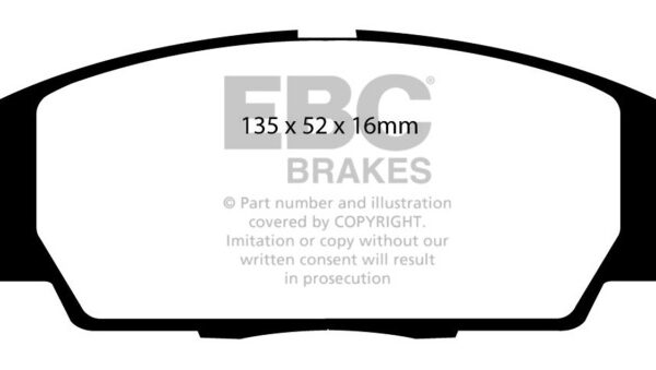 EBC 07-11 Acura CSX (Canada) 2.0 Type S Bluestuff Front Brake Pads