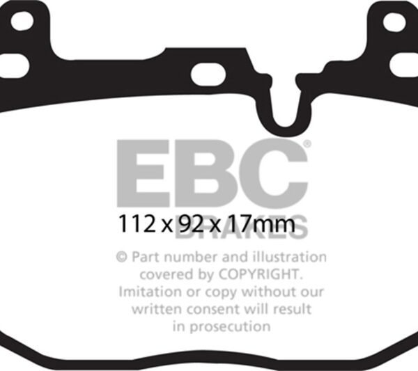EBC 14+ BMW i8 1.5 Turbo/Electric Yellowstuff Front Brake Pads