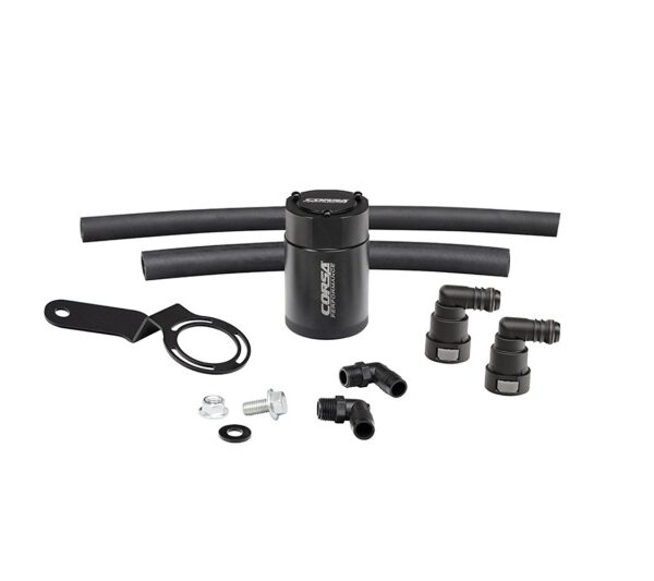 Corsa Performance 2015-2017 Ford Mustang 3 oz. Aluminum Oil Catch Can W/ Mounting Bracket