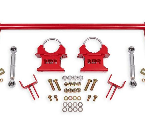 BMR 79-04 Ford Mustang 1.25in Rear Weld-on Anti-roll Bar Kit - Hollow - Red