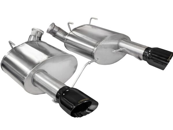 Corsa 2011-2014 Ford Mustang GT/Boss 302 5.0L V8 Black Sport Axle-Back Exhaust