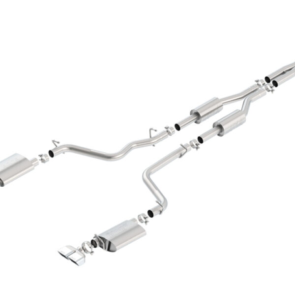 Borla 09-14 Dodge Challenger R/T 5.7L RWD 2Dr. Dual Rctgl. Angle S-Type CB Exhaust - Rear Split Exit