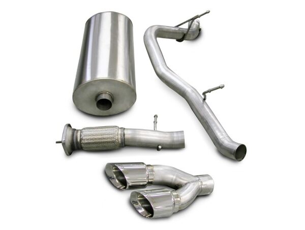 Corsa 2007-2010 Cadillac Escalade 6.2L V8 Polished Sport Cat-Back Exhaust