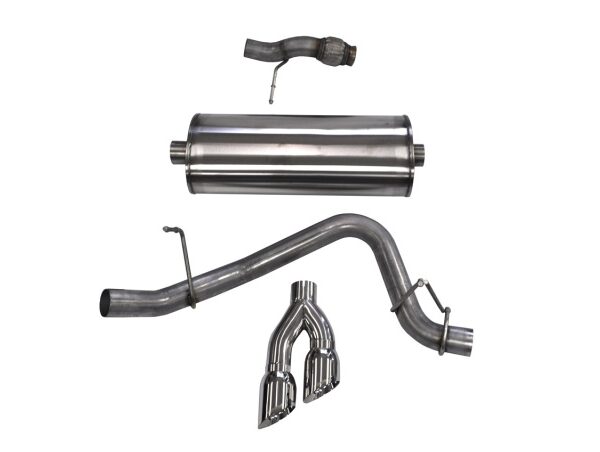 Corsa 2015-2020 ack Exhaust Sport 3in Single Side Twin Polished 4in Tips 2015 Chevy Tahoe/GMCYukon