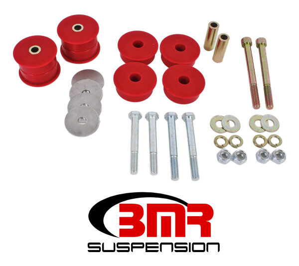 BMR 15-17 S550 Mustang Differential Bushing Kit (Polyurethane) - Red