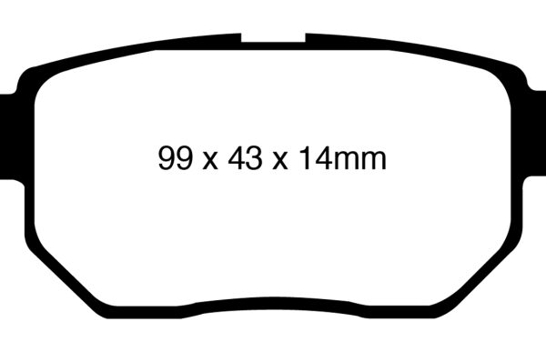 EBC 09-10 Pontiac Vibe 1.8 Yellowstuff Rear Brake Pads