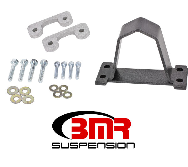 BMR 16-17 6th Gen Camaro Front Driveshaft Safety Loop - Black Hammertone