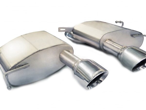 Corsa 2011-2015 Cadillac CTS Coupe V 6.2L V8 Polished Sport Axle-Back Exhaust