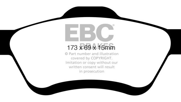 EBC 08-09 Ford Escape 2.3 Greenstuff Front Brake Pads
