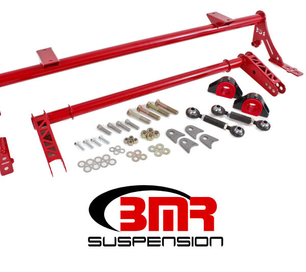 BMR 05-14 S197 Mustang Rear Bolt-On Hollow 35mm Xtreme Anti-Roll Bar Kit (Polyurethane) - Red