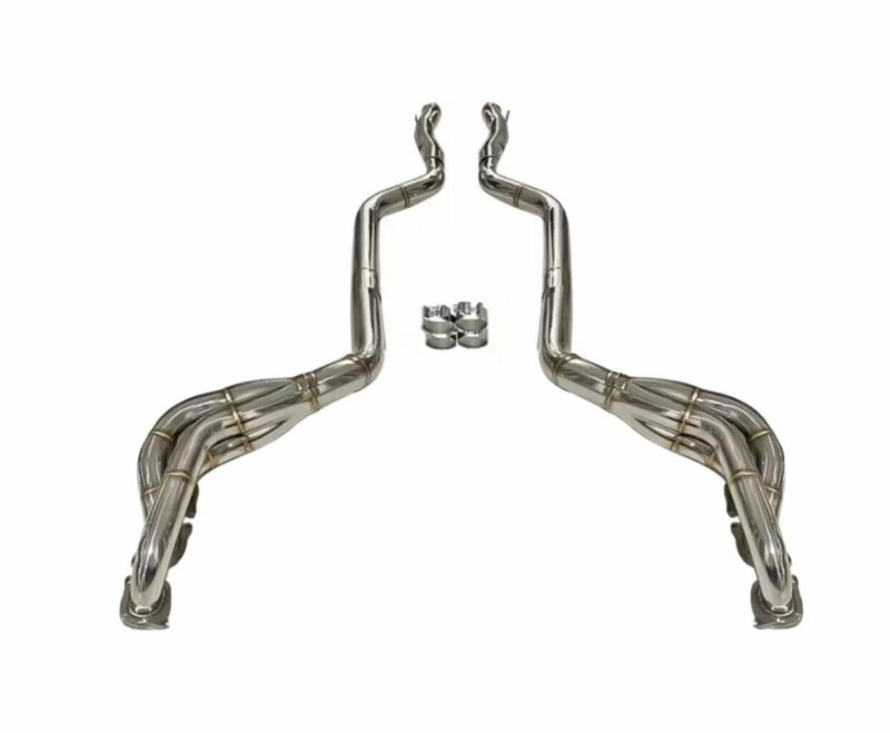 Untd. Performance Exhaust Manifold (Long tube Headers) + Mid-Pipe - Mercedes-Benz C63 6.2L AMG W204 M156 - Image 5