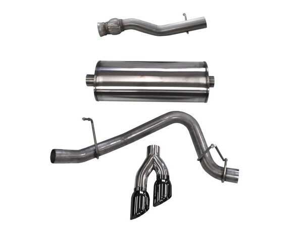 Corsa 2015-2020 GMC Yukon Denali XL 6.2L V8 3in Cat-Back Single Side Exit Twin 4in Black Tips