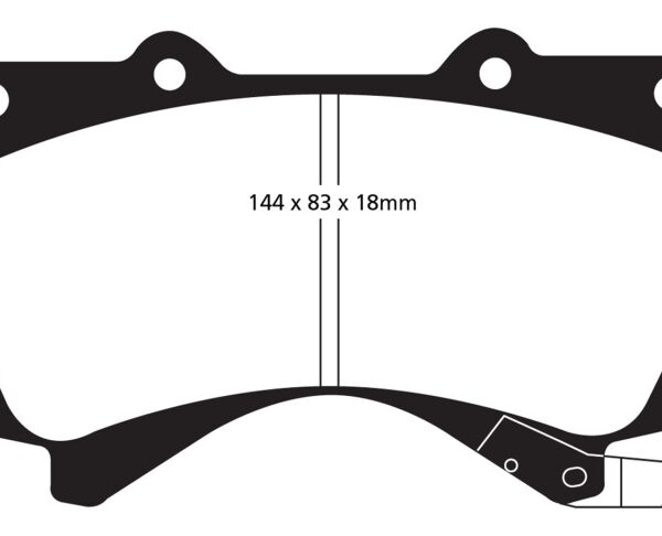 EBC 08+ Lexus LX570 5.7 Greenstuff Front Brake Pads