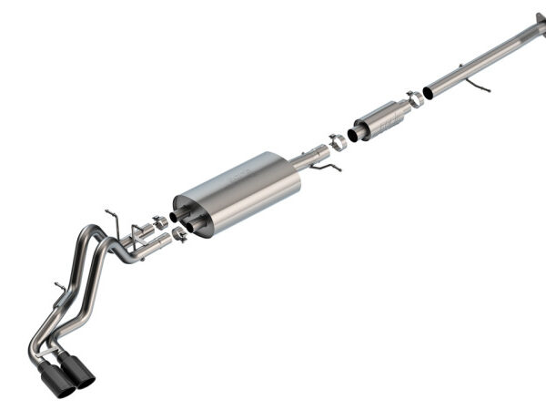 Borla 23-24 Chevrolet Colorado / 23-24 GMC Canyon S-Type Catback Exhaust w/Black Chrome Tips