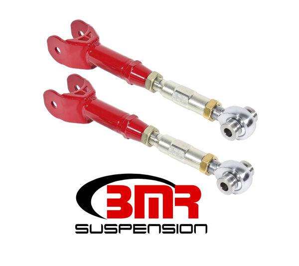 BMR 16-17 6th Gen Camaro Upper Trailing Arms w/ On-Car Adj. Rod Ends - Red