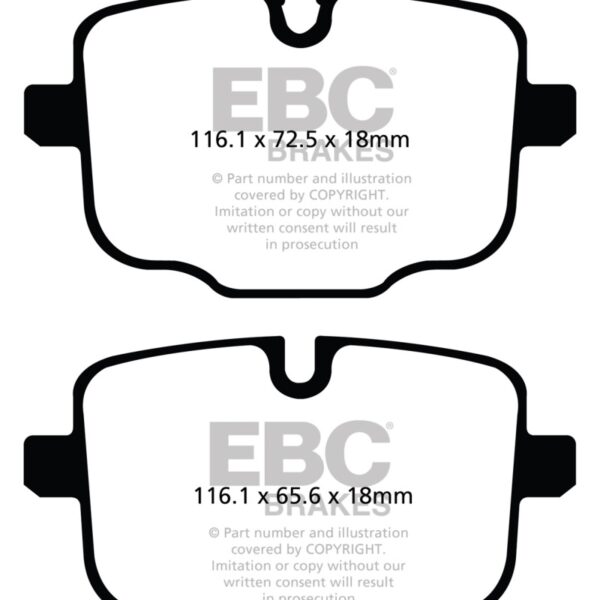 EBC 2021+ BMW M3/M4 3.0TT (G80/G82/G83) Yellowstuff Rear Brake Pads