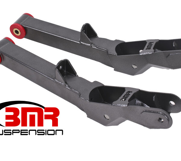 BMR 10-15 5th Gen Camaro Rear Lower Control Arms Non-Adj. (Polyurethane) - Black Hammertone