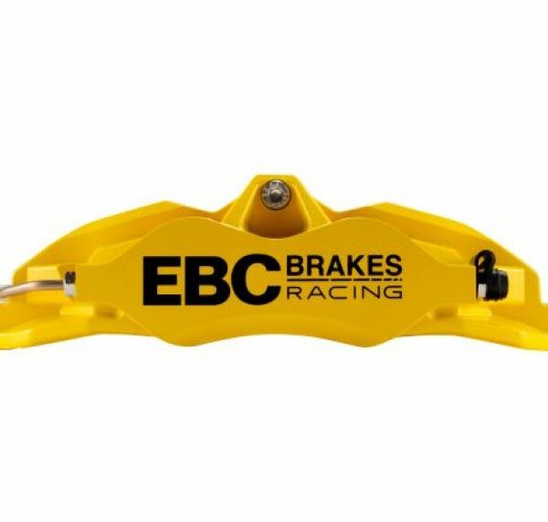 EBC Racing 05-11 Ford Focus ST (Mk2) Front Left Apollo-4 Yellow Caliper