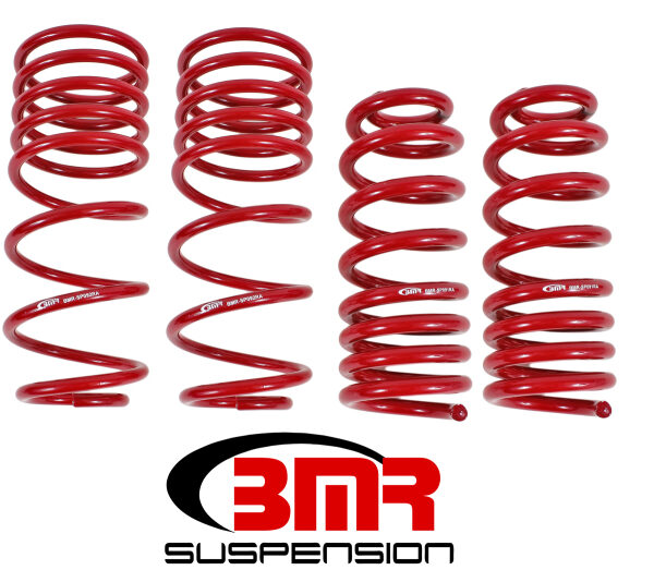 BMR 93-02 F-Body Handling Version Lowering Spring Kit (Set Of 4) - Red