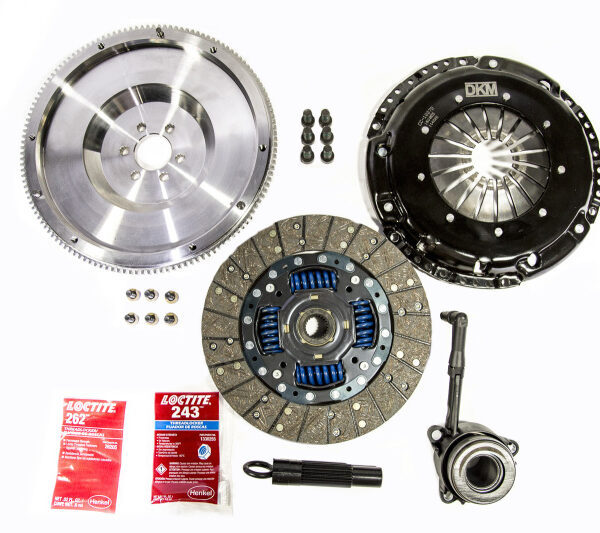 DKM Clutch VW GLI 1.8T 6-Spd Sprung Organic MB Clutch Kit w/Steel Flywheel (440 ft/lbs Torque)