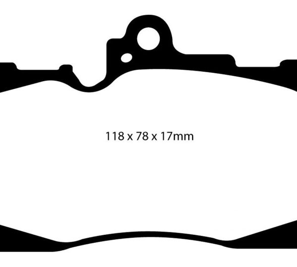 EBC 07-08 Lexus GS350 3.5 RWD Yellowstuff Front Brake Pads