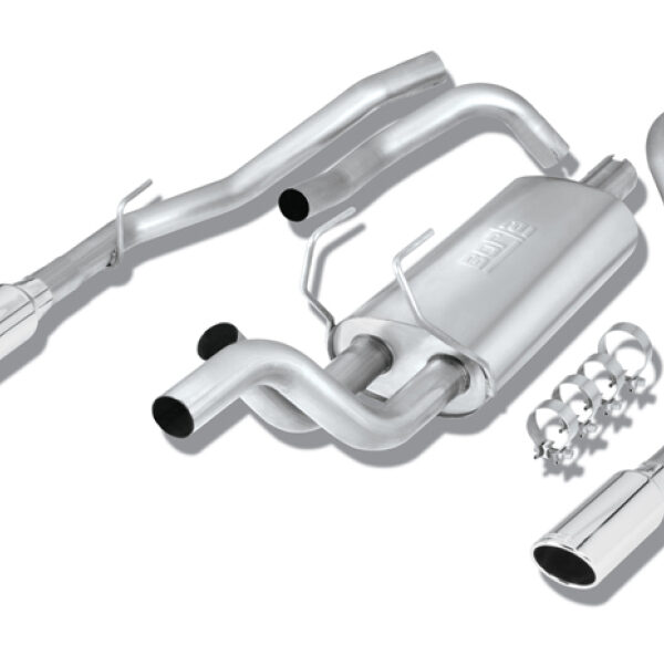 Borla 09-13 Dodge RAM 1500 5.7L CC/SB w/Fact Sngl Exh C/B 3x2.5in Single Round Rolled Split Rear