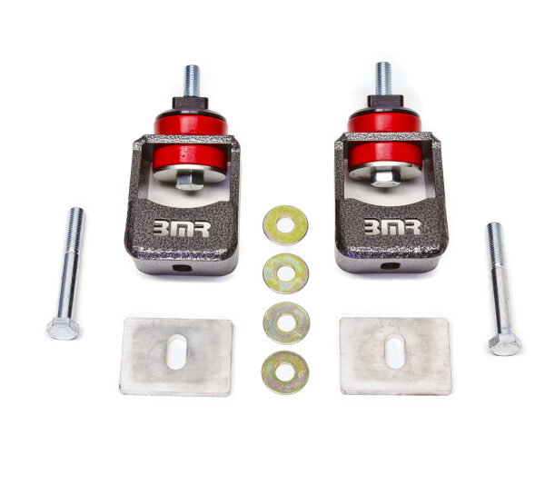BMR 10-15 5th Gen Camaro Motor Mount Kit (Polyurethane) - Black Hammertone (Spacers Not Included)