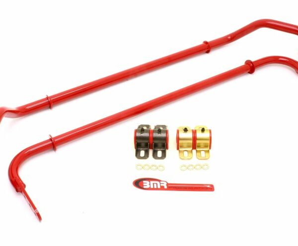 BMR 10-11 5th Gen Camaro Front & Rear Sway Bar Kit w/ Bushings - Red