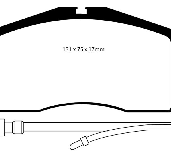 EBC 93-95 Porsche 911 (964) 3.6 Turbo Yellowstuff Front Brake Pads