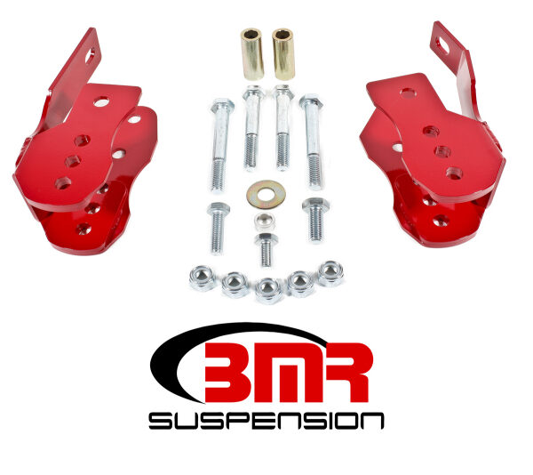 BMR 05-14 S197 Mustang Bolt-On Control Arm Relocation Brackets - Red