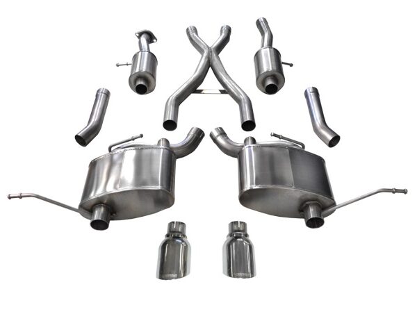 Corsa 2011-2021 Jeep Grand Cherokee Polished 2.5in Dual Rear Exit Cat-Back Exhaust