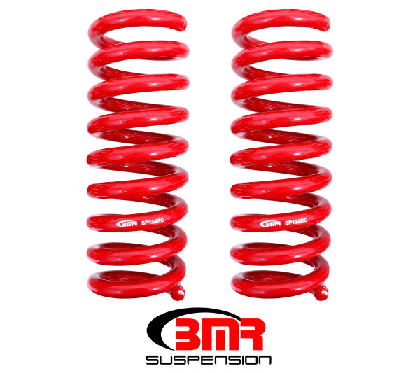 BMR 08-18 Dodge Challenger Rear Lowering Springs 1.25in Drop Performance Version - Red