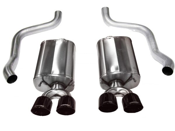 Corsa 2009-2013 Chevrolet Corvette C6 6.2L V8 Black Sport Axle-Back Exhaust