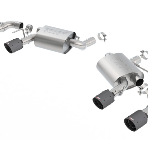 Borla 2016-2017 Chevrolet Camaro SS AT/MT RWD S-type Exhaust (w/ Dual Mode Valves) - Black CF Tip