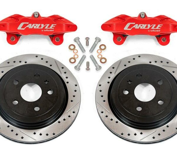 BMR 14-17 Chevrolet SS Brake Kit For 15in Conversion Drilled & Slotted Rotors Red Calipers