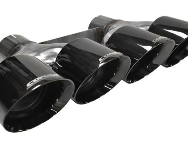 Corsa 2014-2020 Chevrolet Corvette 6.2L V8 Quad 45in Polished Black Pro-Series Tip Kit