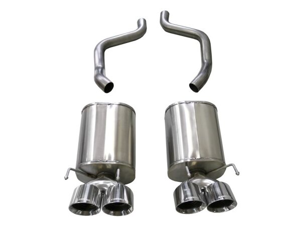 Corsa 2005-2007 Chevrolet Corvette (C6) 6.0L/6.2L Polished Sport Axle-Back Exhaust w/4.5in Tips