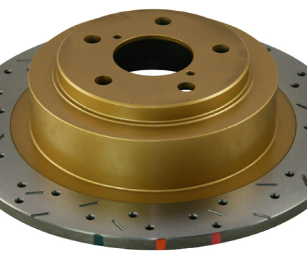 DBA 01-04 Outback 2.5L/3.0 H6 Rear Drilled & Slotted 4000 Series Rotor