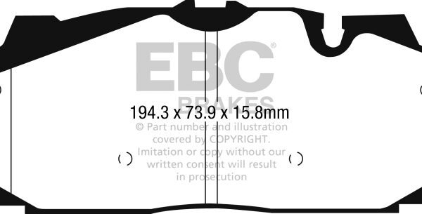 EBC 2016+ Audi Q7 Yellowstuff Front Brake Pads