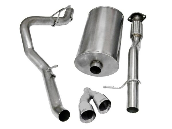Corsa 2009-2013 Chevrolet Suburban 1500 5.3L V8 Polished Sport Cat-Back Exhaust