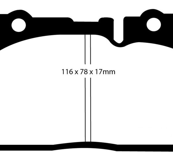 EBC 95-00 Lexus LS400 4.0 Redstuff Front Brake Pads
