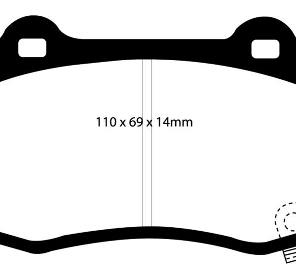 EBC 04-05 Cadillac CTS-V 5.7 Bluestuff Rear Brake Pads