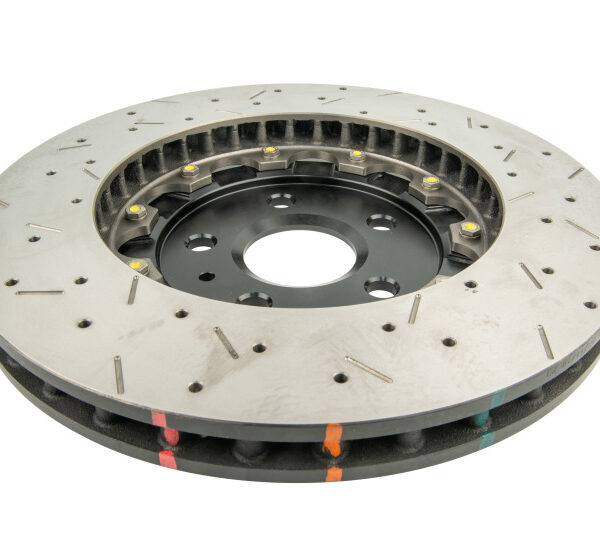 DBA 2010+ Camaro V8 SS Front Drilled & Slotted 5000 Series 2 Piece Rotor Assembled w/ Black Hat