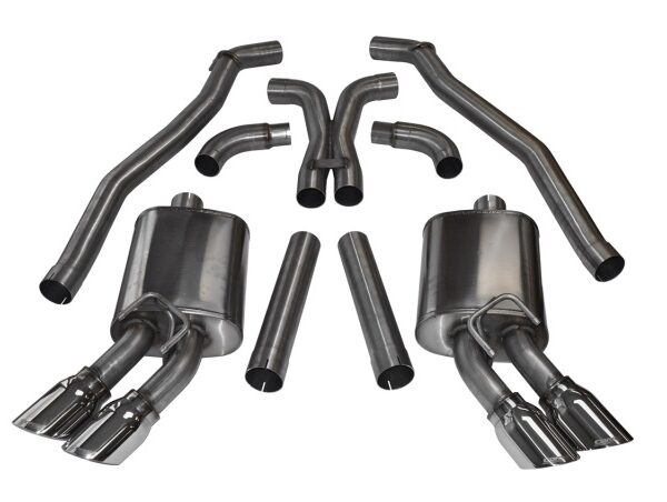 Corsa 2012-2015 Chevrolet Camaro Coupe ZL1 6.2L V8 Polished Sport Cat-Back + XO Exhaust