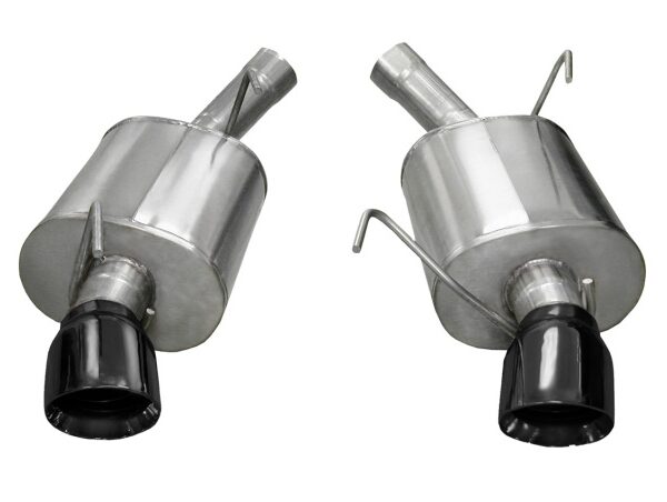 Corsa 2005-2010 Ford Mustang Shelby GT500 5.4L V8 Black Sport Axle-Back Exhaust
