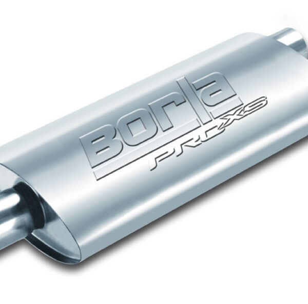Borla Pro-XS 3in, 2-1/2in, 19in x 9-1/2in x 4in Oval Cen/Dual Turbo XL Muffler