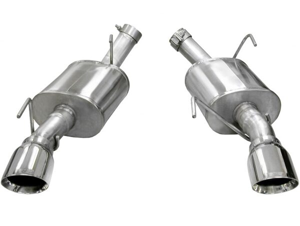 Corsa 2005-2010 Ford Mustang Shelby GT500 5.4L V8 Polished Xtreme Axle-Back Exhaust